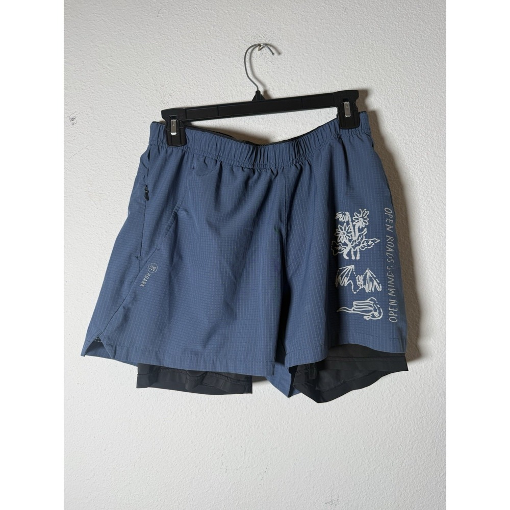 Roark Mens Run Bommer 3.5" RS321 Shorts Navy Size Large Cycling Athletic Jogging